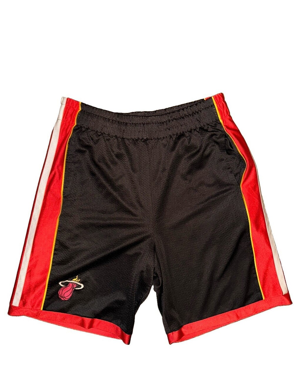 Men's Miami Heat NBA Basketball Shorts - Black, Red, & White - Size 54
